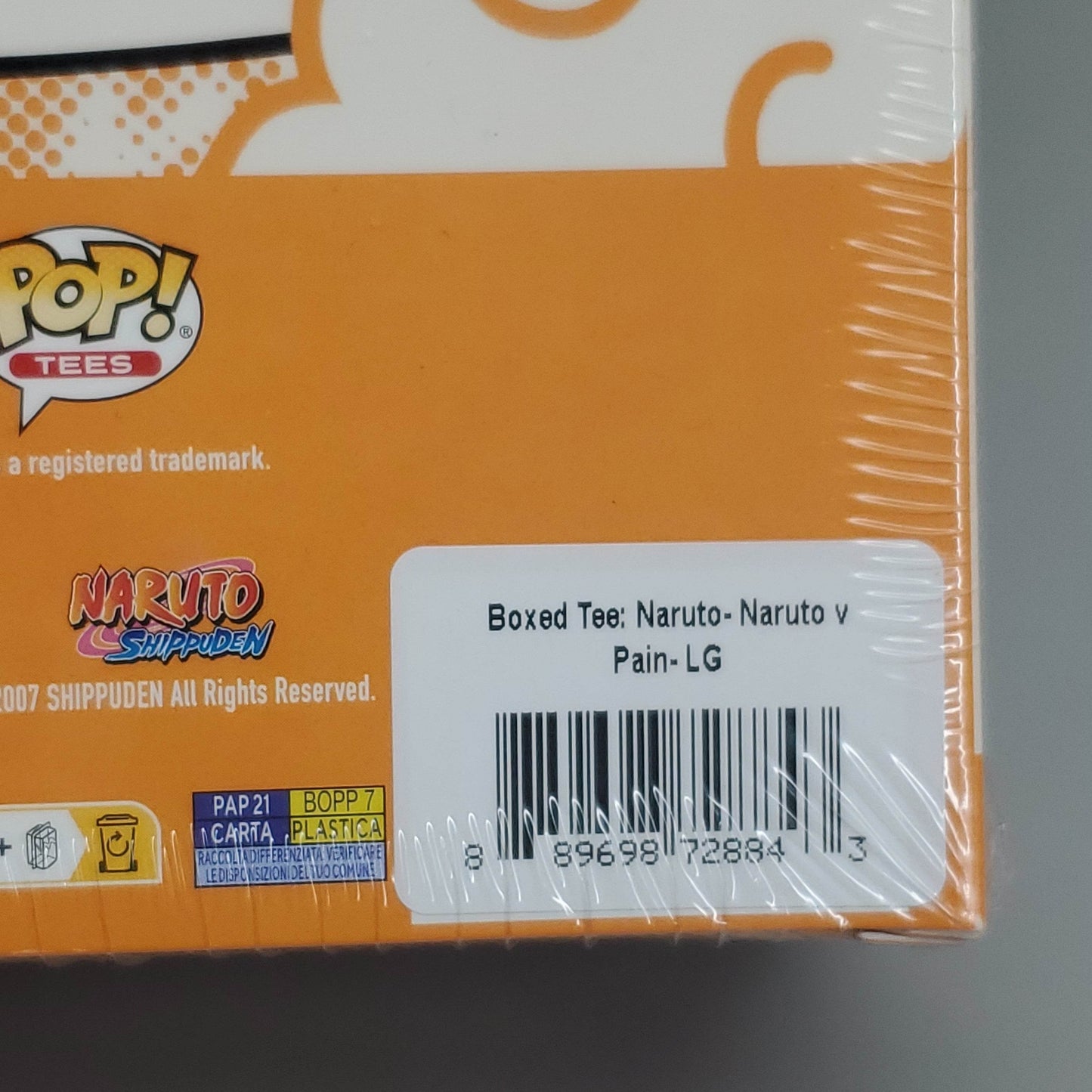 FUNKO Pop Naruto Shippuden Unisex T-Shirt SZ L Naruto vs Pain Boxed Tee - 