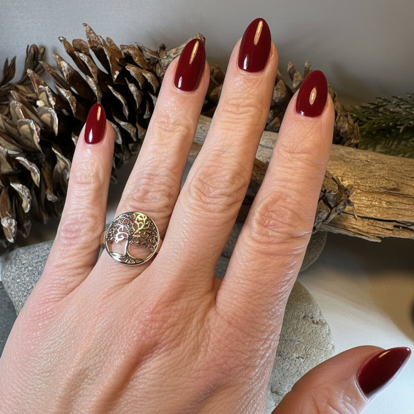 Rose Tree of Life Ring