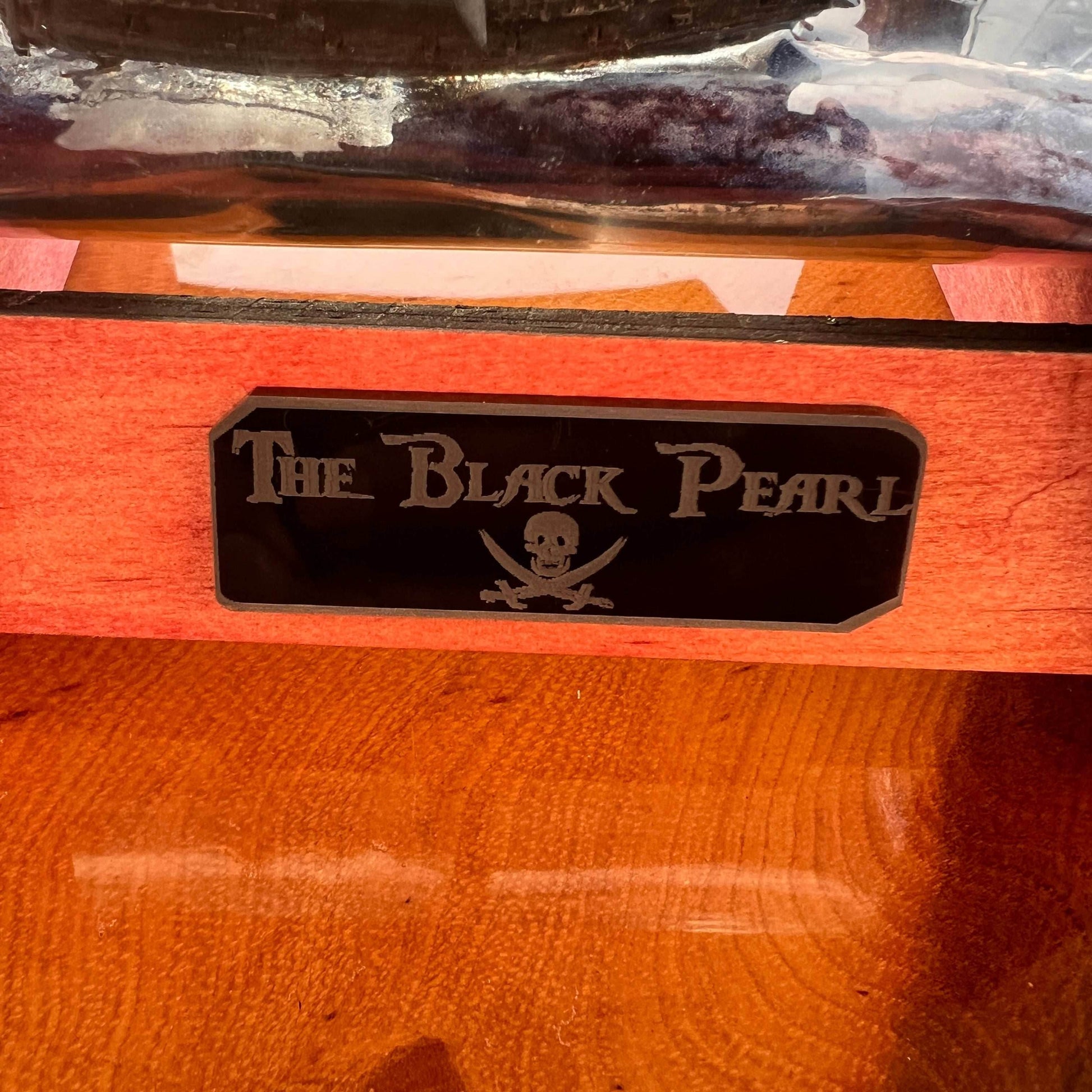Black Pirate Pearl Ship in a Bottle - 