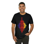Sunset Ombre Dragon and Sword Shirt - Asphalt / S
