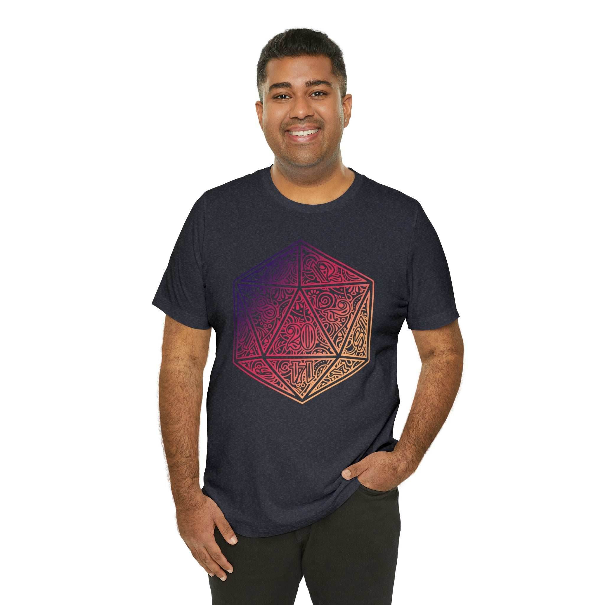 Ombre Ornamental Dice Shirt - Asphalt / S