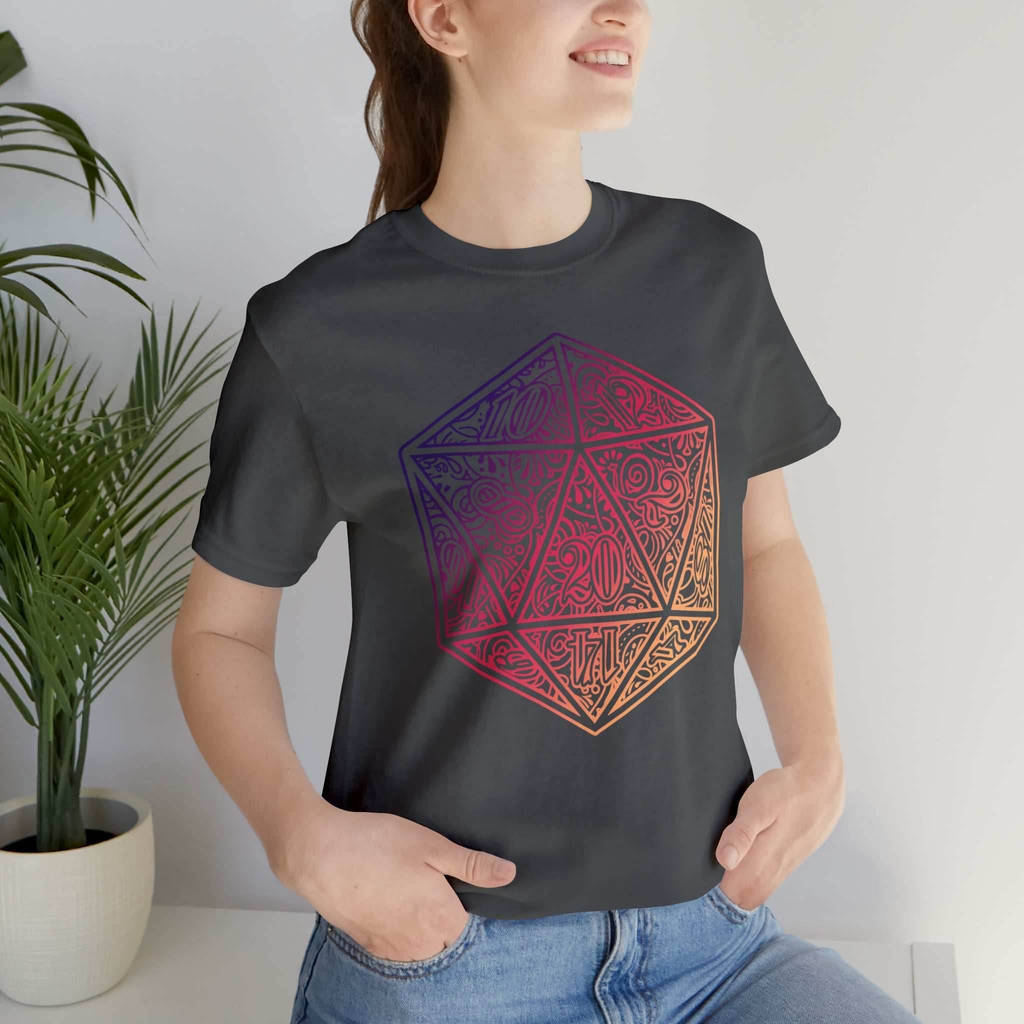 Ombre Ornamental Dice Shirt - Asphalt / S