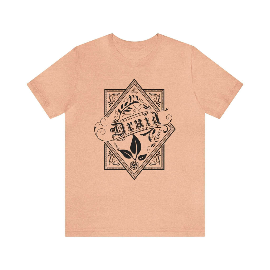 Druid Class Shirt - Heather Peach / S