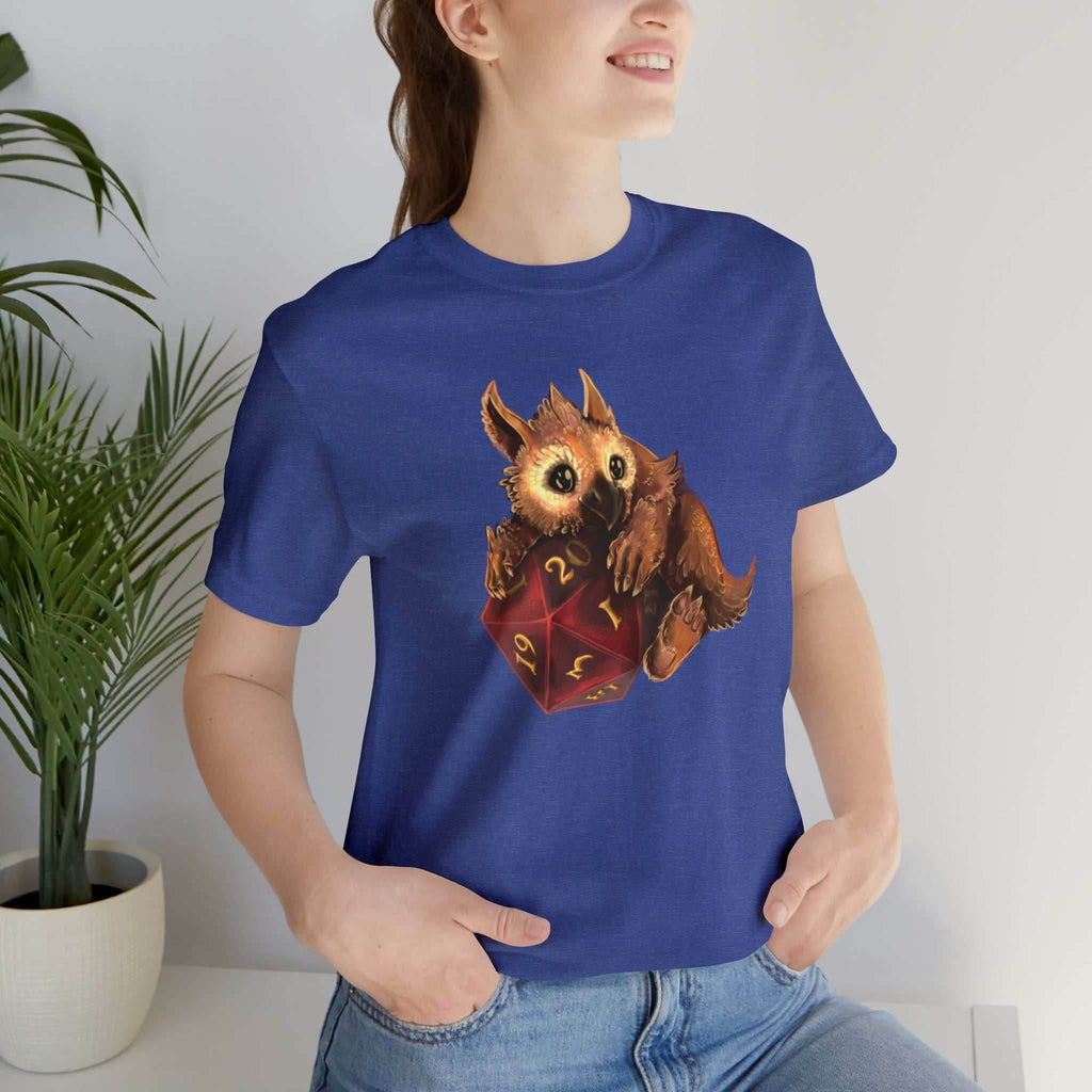 Owliver with High Variance D20 Short Sleeve Tee - Athletic Heather / S