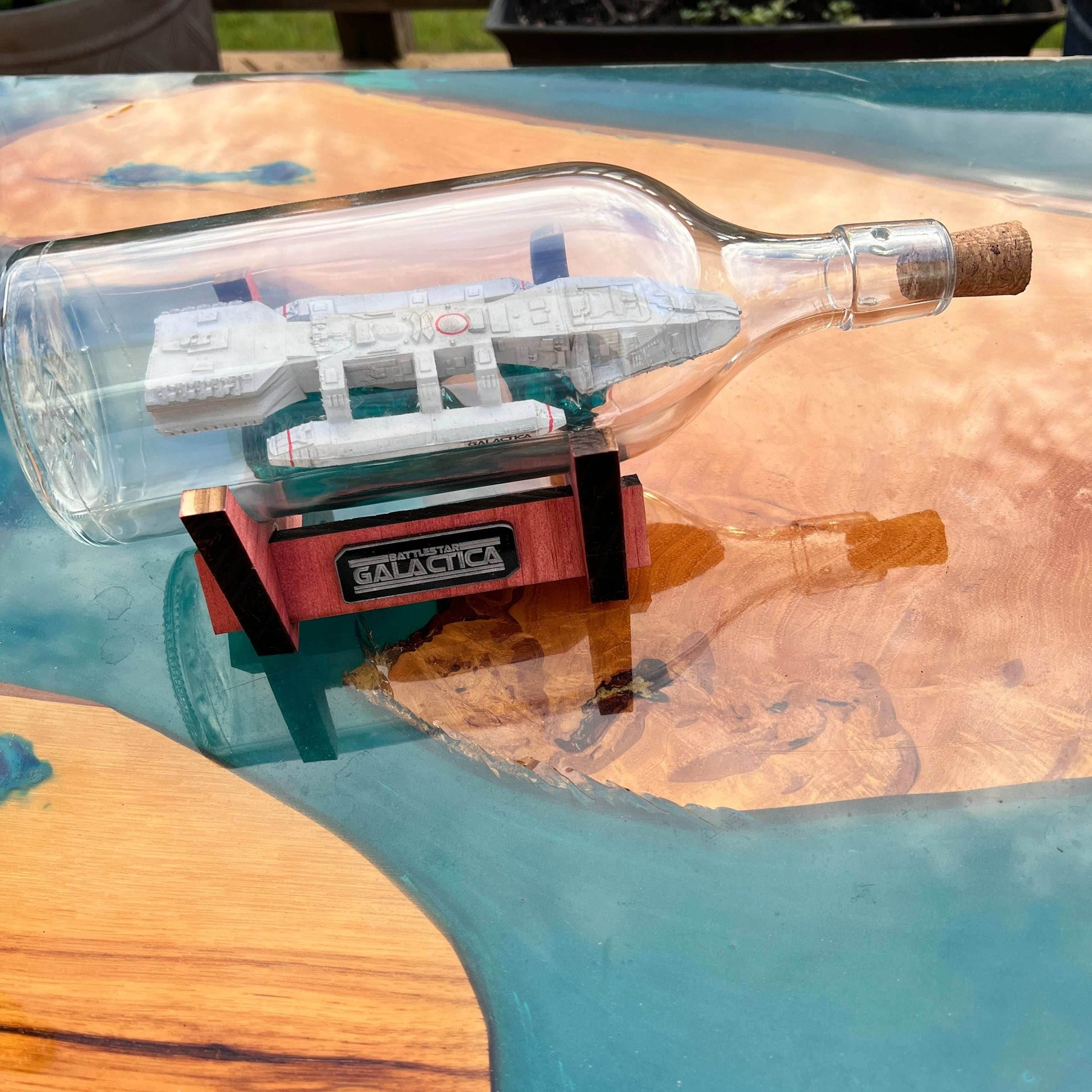 Battlestar Galactica 1978 Starship in a Bottle - 