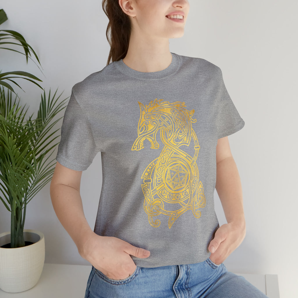 Golden Celtic Dice Dragon Shirt