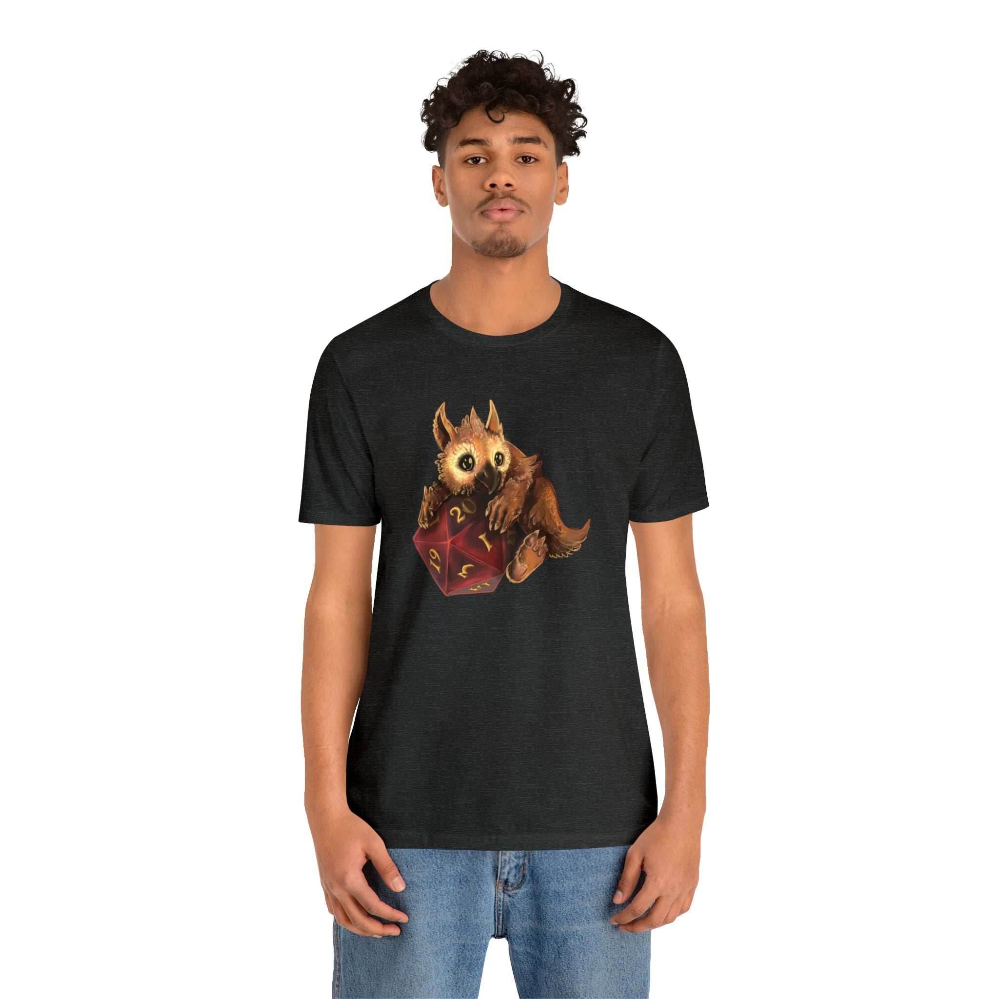 Owliver with High Variance D20 Short Sleeve Tee - Athletic Heather / S