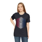 Red, White, and Blue Ombre Ornamental Dice Shirt - Army / S