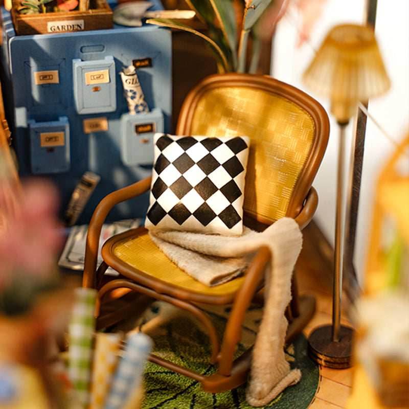 DIY Book Nook Kit – Garden House Bookshelf Insert Decoration - 