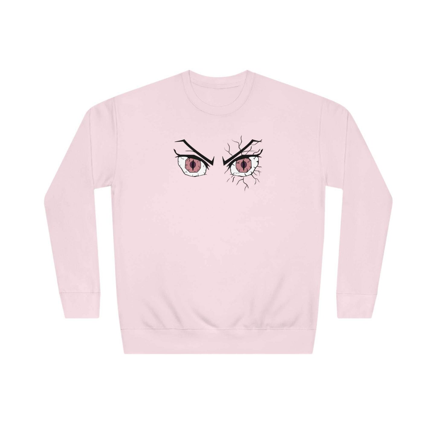 Nezuko Eyes Premium Unisex Anime Crewneck Sweatshirt - Pink / S