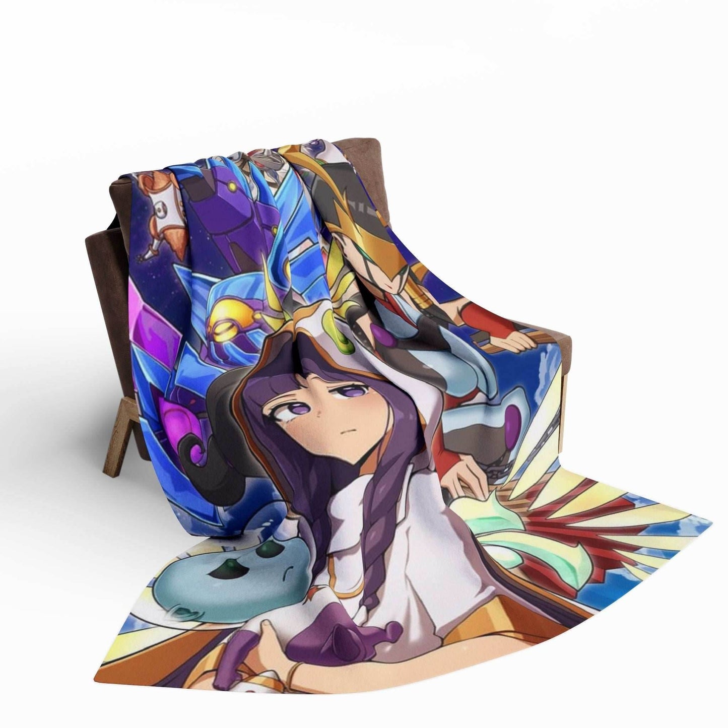 Drykage Anime-Inspired Arctic Fleece Blanket, Cozy Throw for Gamers, Soft Blanket for Home, Perfect Gift for Anime Lovers, Decorative Blanket - 30'' × 40''