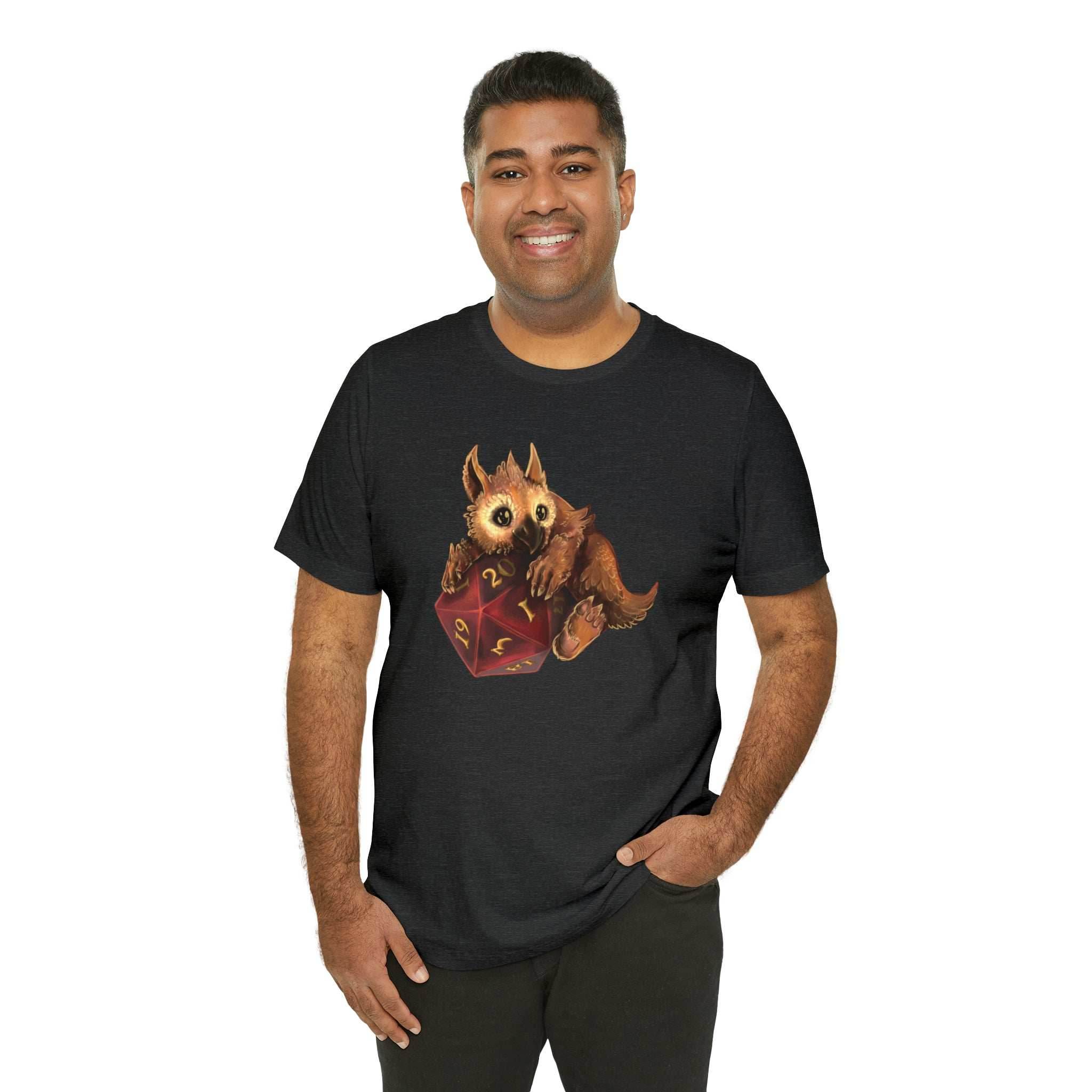 Owliver with High Variance D20 Short Sleeve Tee - Athletic Heather / S