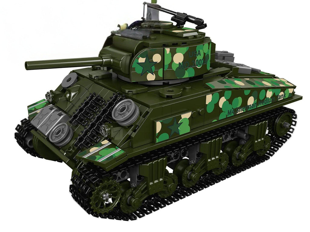 WWII - Remote Controlled U.S. M-4 Sherman Tank - Mil-Blox
