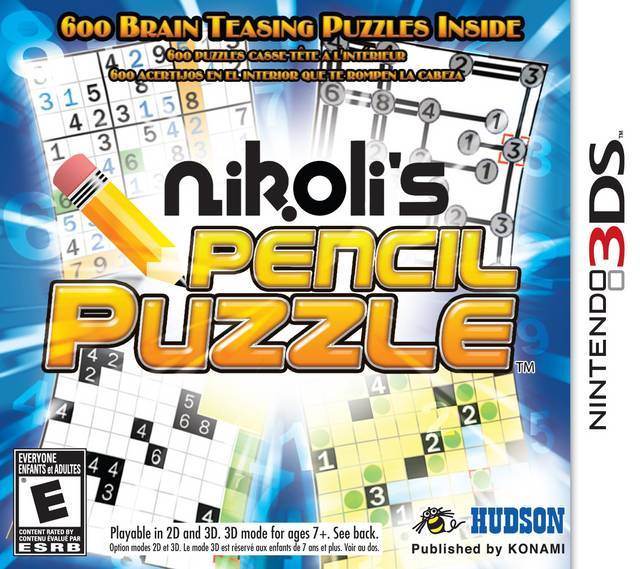 Nikolis Pencil Puzzle (Nintendo 3DS) - Game Manual Only