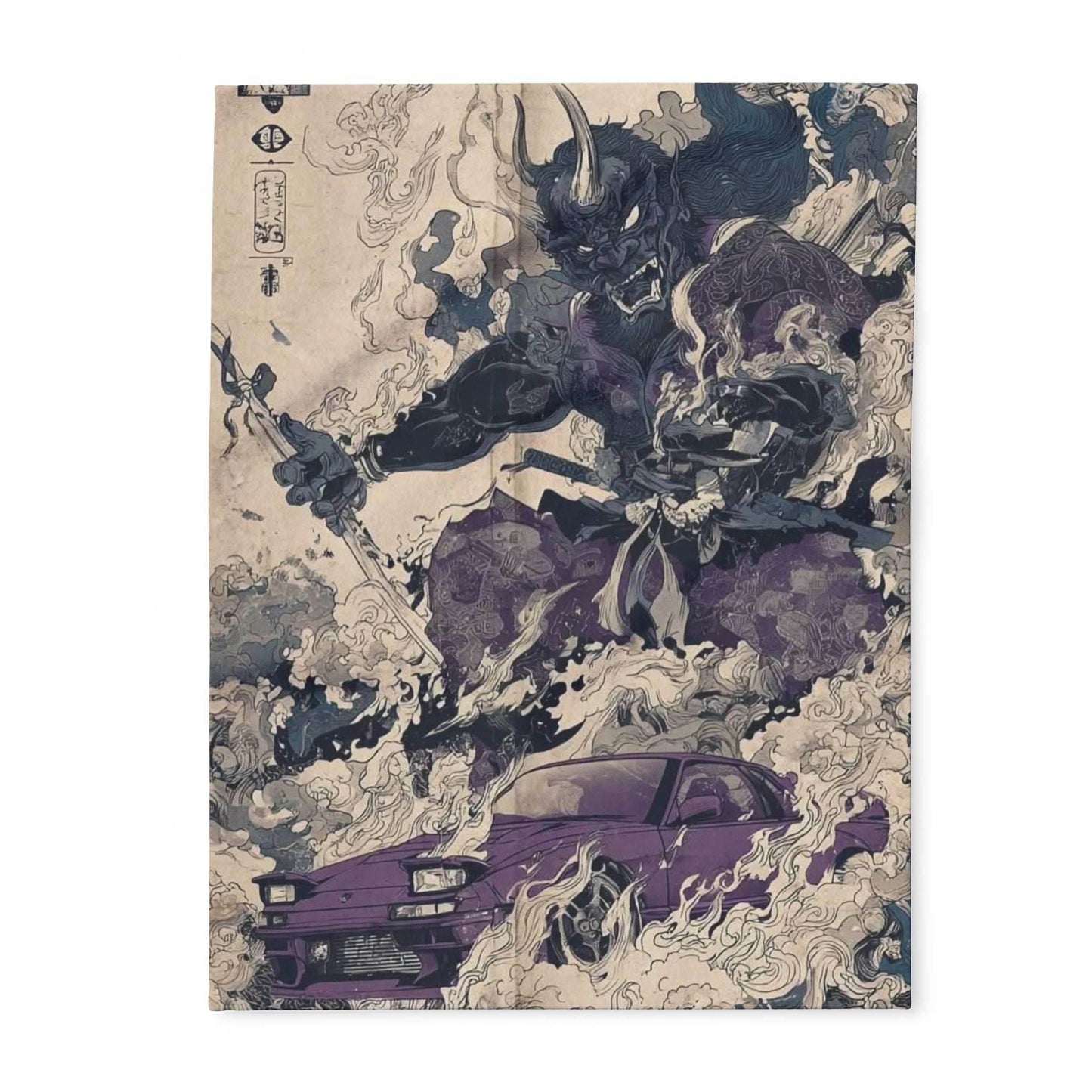 Artistic Fleece Blanket with Fantasy Design, Cozy Blanket for Home Decor, Unique Gift for Enthusiasts, Statement Piece, Perfect for [...] - 30'' × 40''