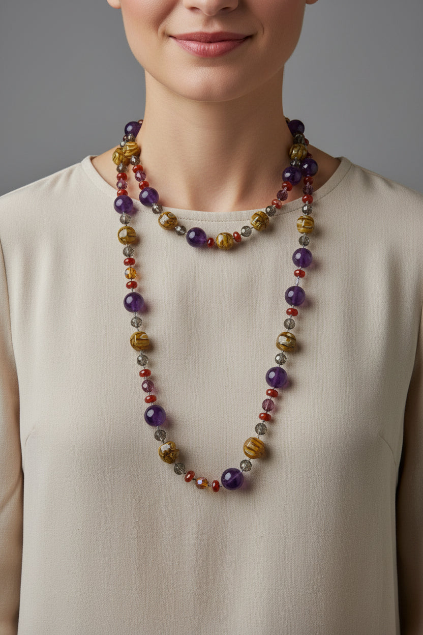 Italian Holiday Long Necklace