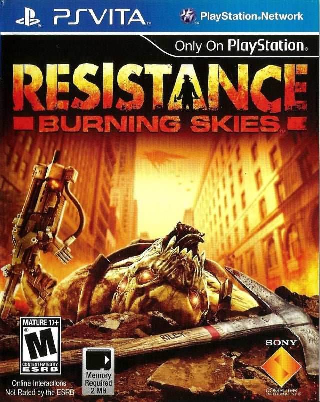 Resistance: Burning Skies (PlayStation Vita) - Game Manual Only