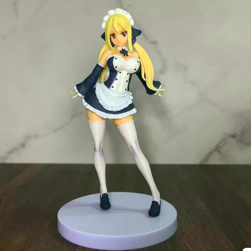 17cm Fairy Tail Lucy Heartfilia Virgo Form Anime Figure Pop Up Parade Lucy Action Figure Adult Collectible Model  Gifts Toys