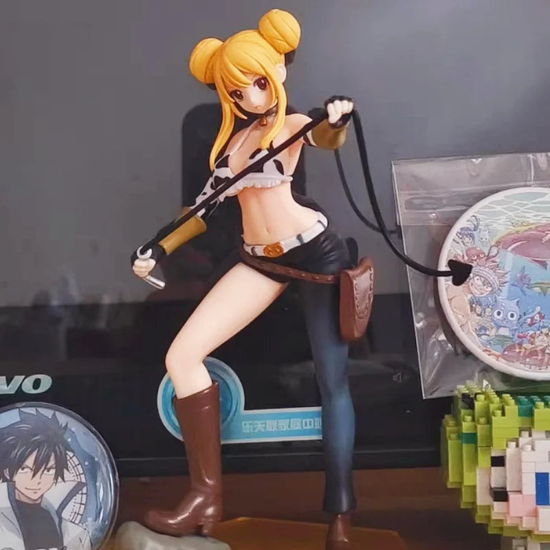 17cm Fairy Tail Lucy Heartfilia Virgo Form Anime Figure Pop Up Parade Lucy Action Figure Adult Collectible Model  Gifts Toys