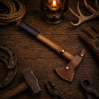 Handmade Tomahawk Axe Black Hawk with Belt Leather Sheath