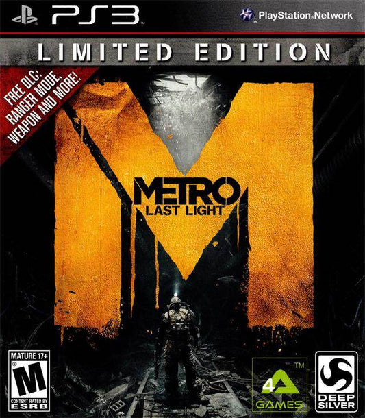 Metro Last Light Limited Edition (Playstation 3) - Game Manual Only