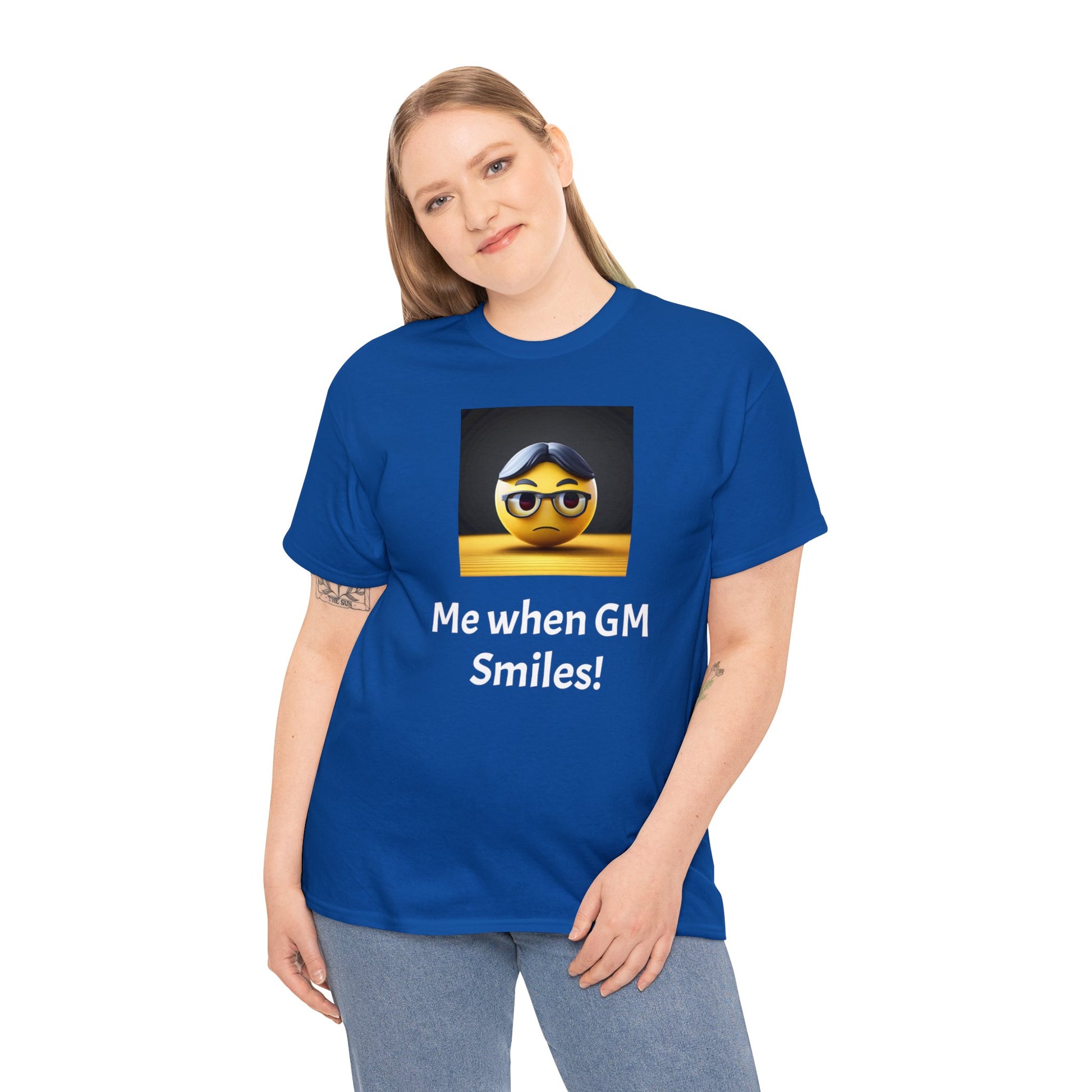 Me when the Gm Smiles Unisex Heavy Cotton Tee-DungeonDice1