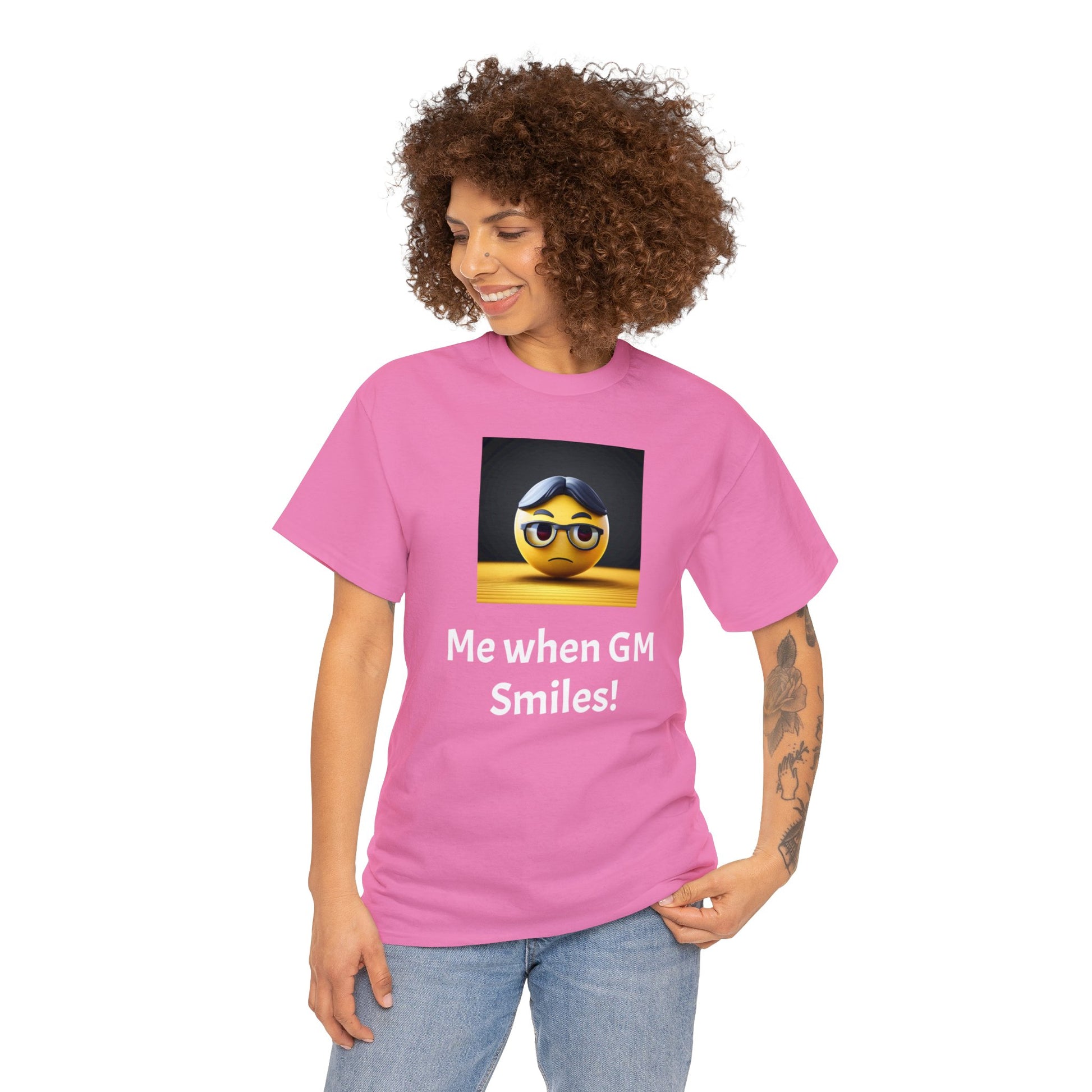 Me when the Gm Smiles Unisex Heavy Cotton Tee-DungeonDice1