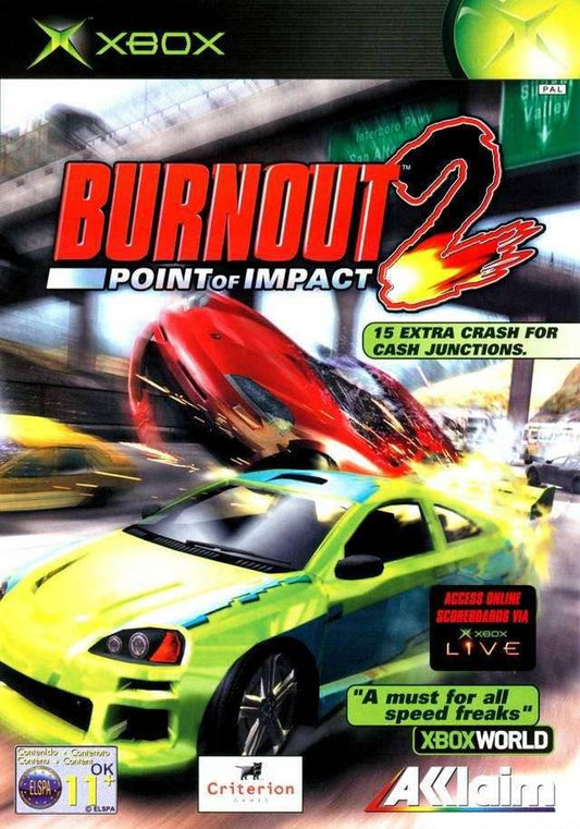 Burnout 2 Point of Impact (Xbox) - Game Manual Only