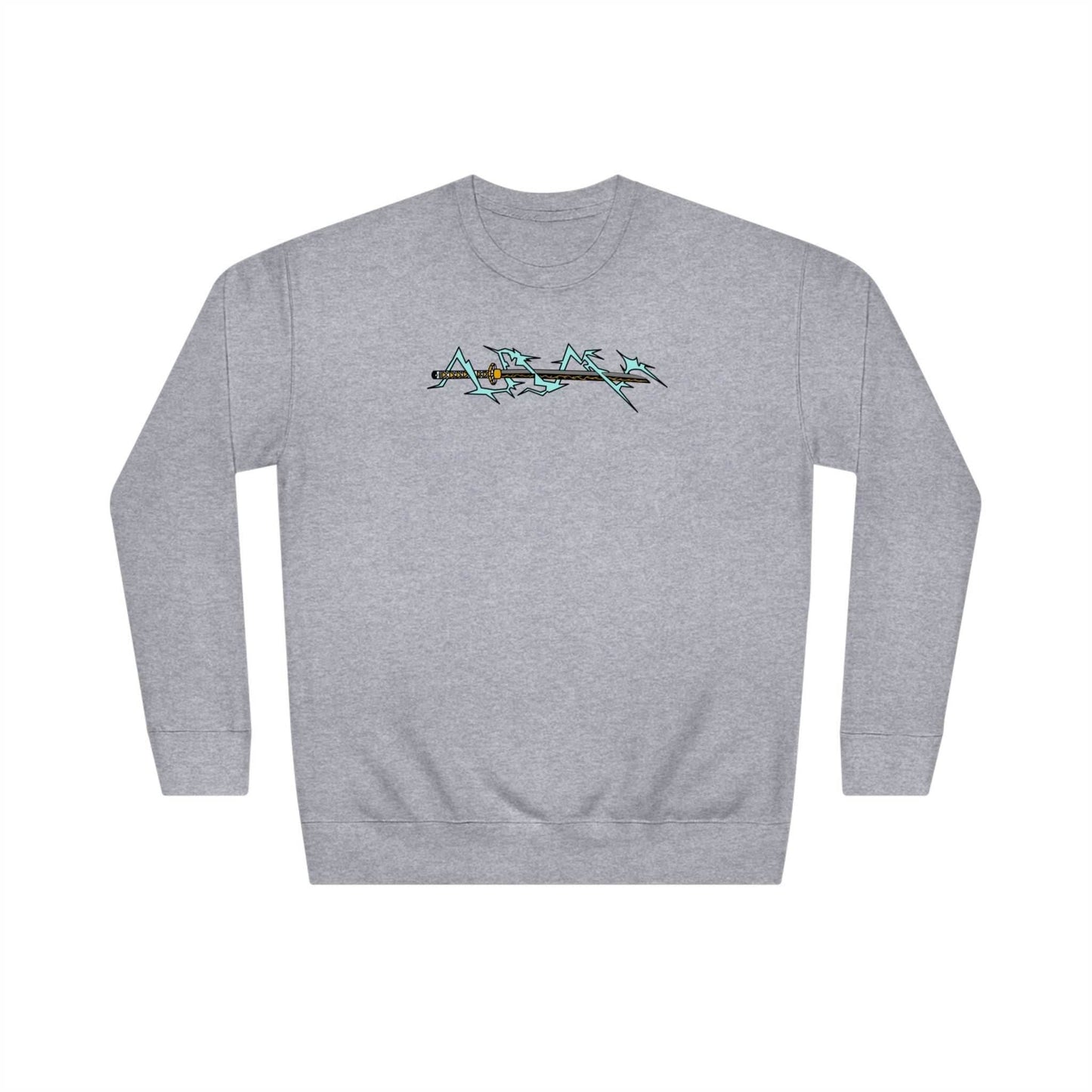 Zenitsu Sword Premium Anime Crewneck Sweatshirt - Sport Grey / S