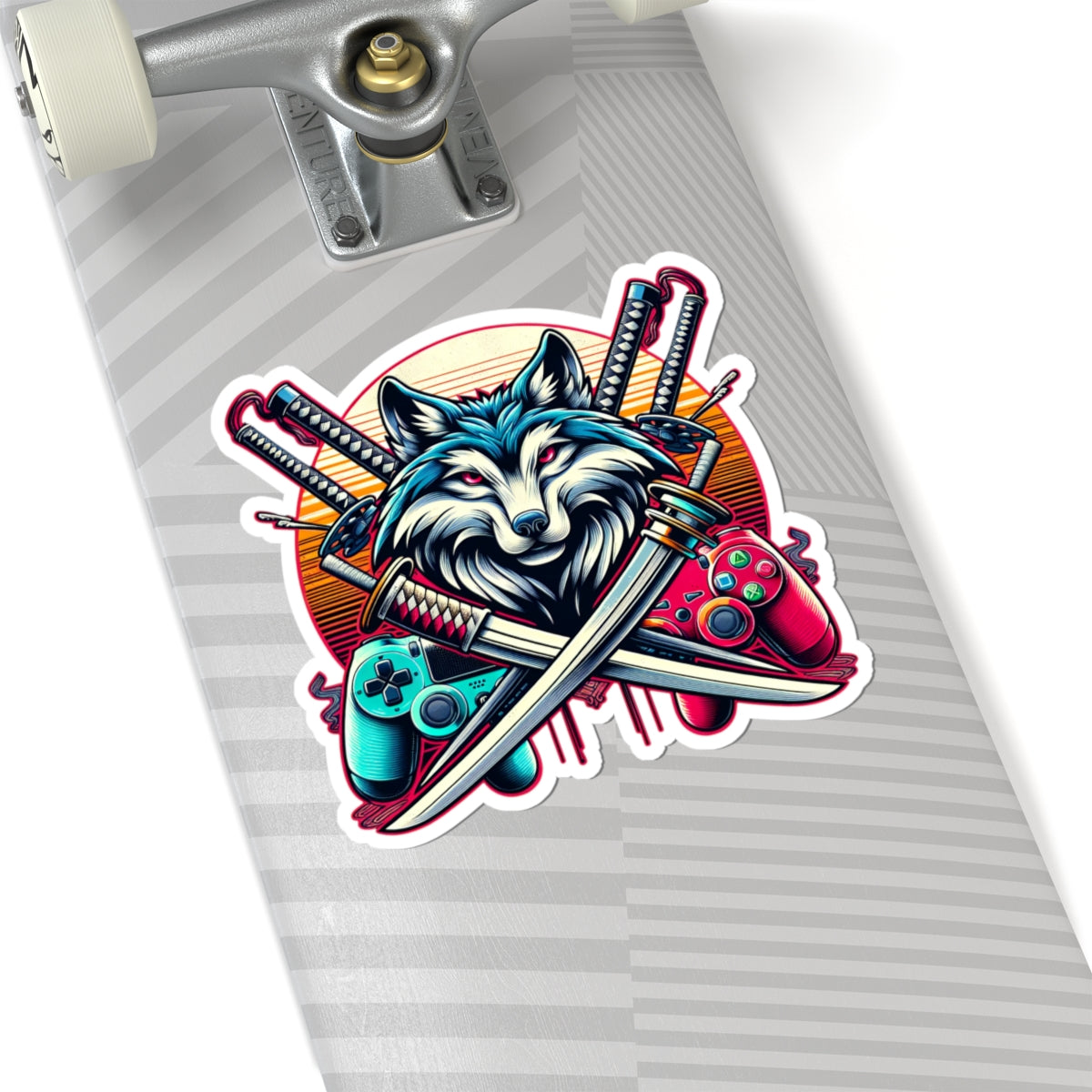 The XP Wolf Gamer  Stickers
