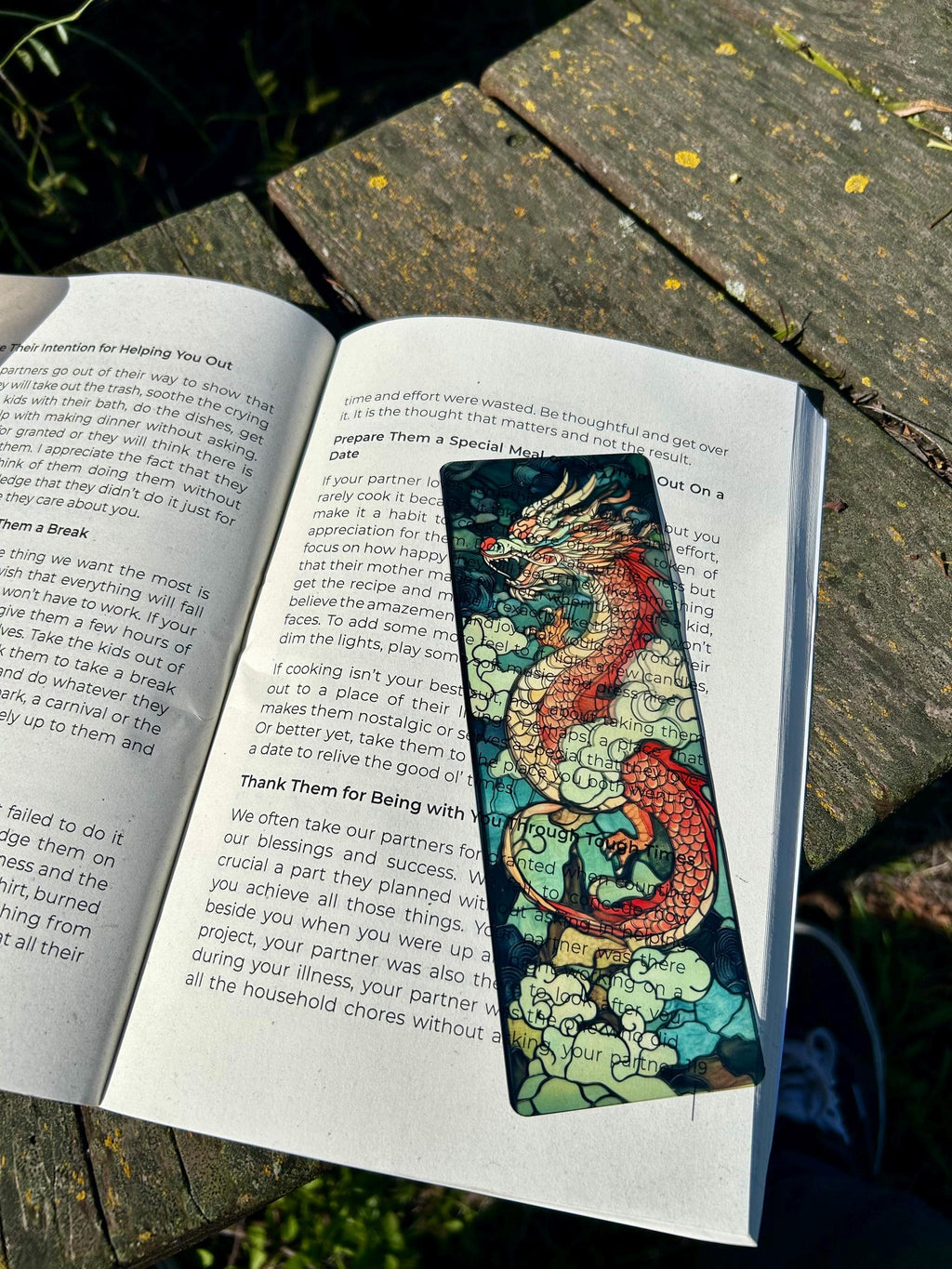 Japanese Traditional Dragon Bookmark - Handcrafted Asian Design - Unique Book Marker - Japanese Art Gift