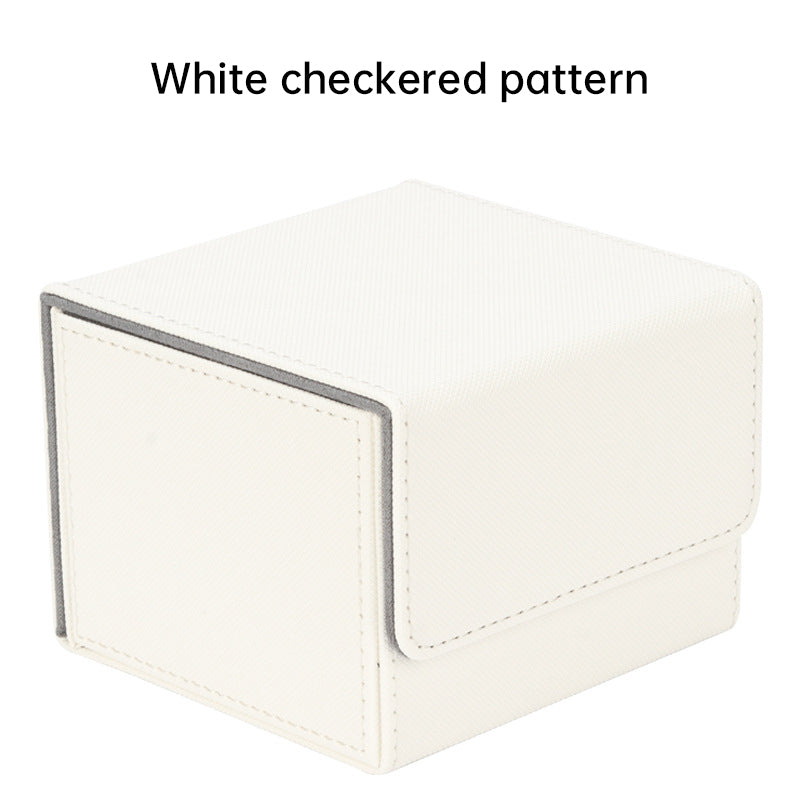 Magnetic Trading Card Storage Box - 100 Card Capacity (Sleeved), Waterproof & Stain Proof Collectoe