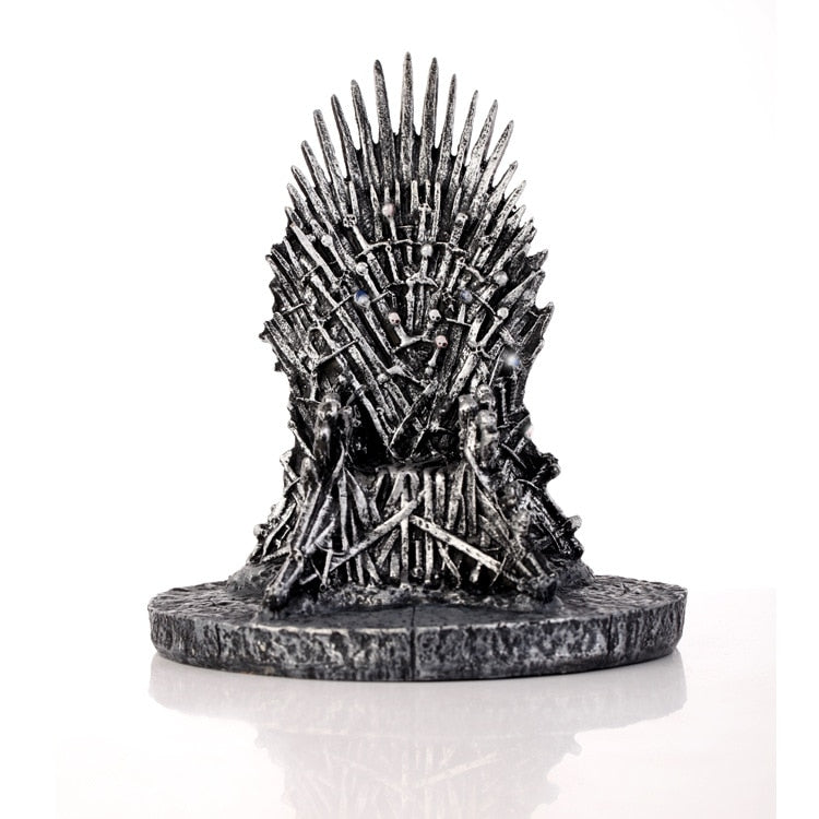 18Cm Film and Television Peripheral Series Game of Thrones Iron Throne King's Throne Garage Kit Model Ornaments Toys  Figure