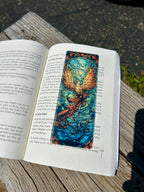 Rise from Ashes Phoenix Bookmark – Majestic Rebirth Design, Fiery Phoenix Rising