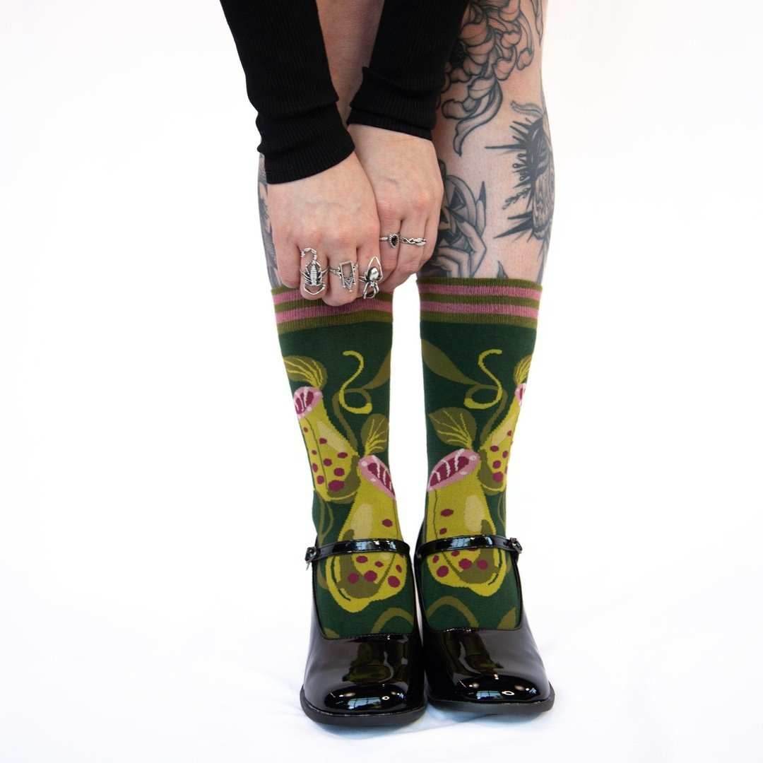 Pitcher Plant Crew Socks - 
