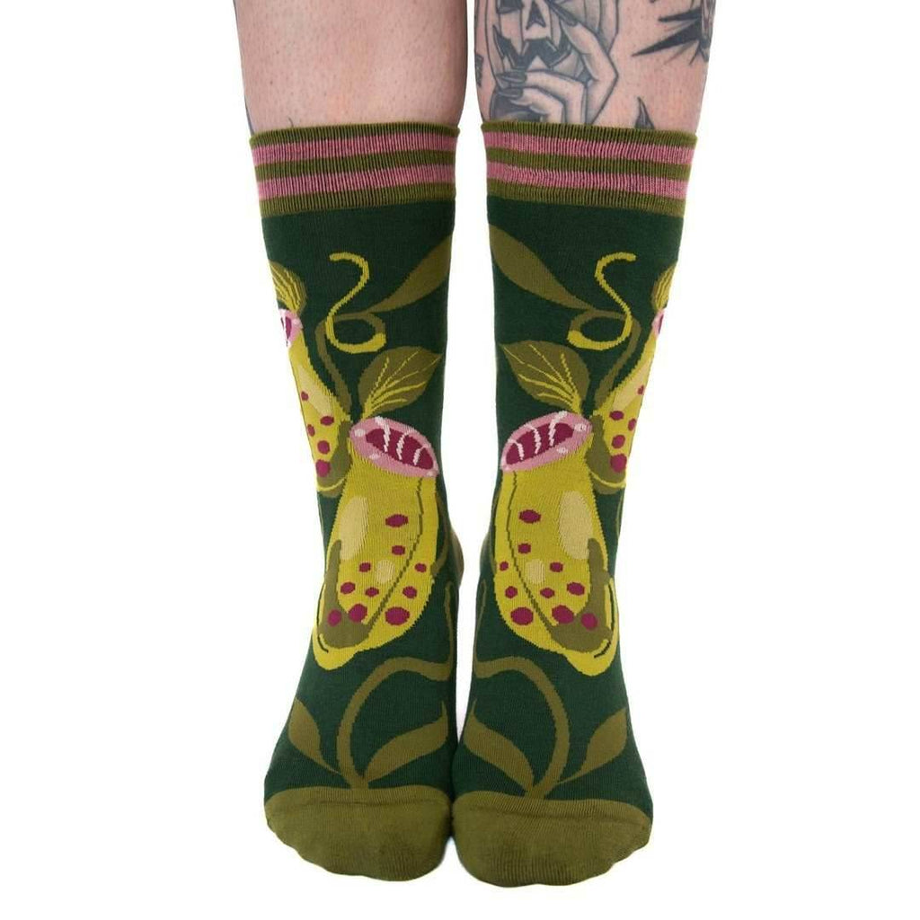 Pitcher Plant Crew Socks - 