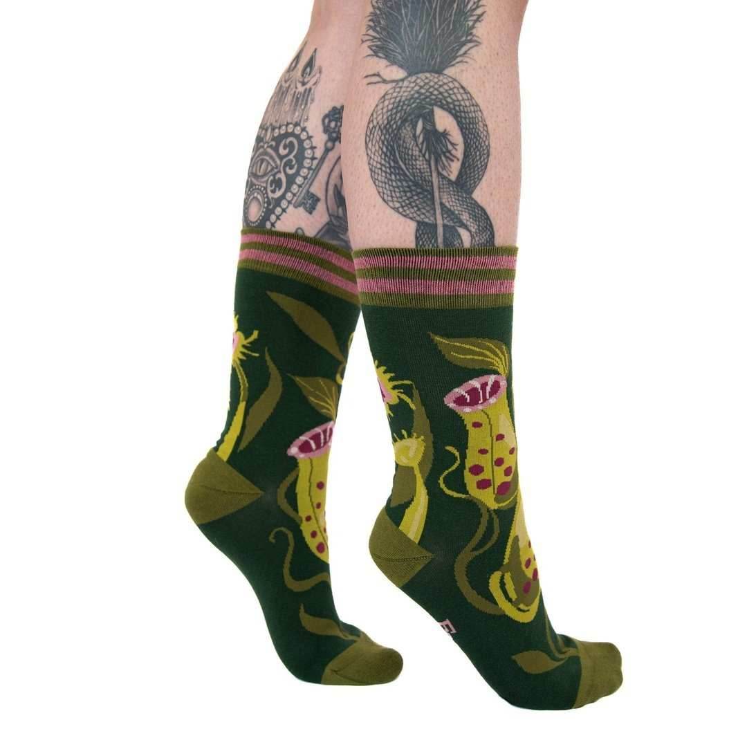Pitcher Plant Crew Socks - 