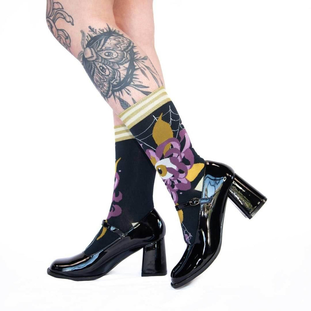 Arachnid's Bloom Crew Socks - 
