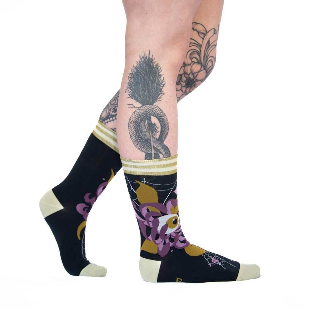 Arachnid's Bloom Crew Socks - 