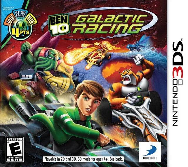 Ben 10: Galactic Racing (Nintendo 3DS) - Game Manual Only