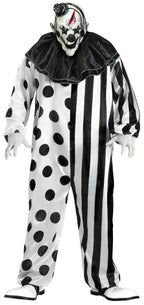 Black and White Killer Clown Adult Costume