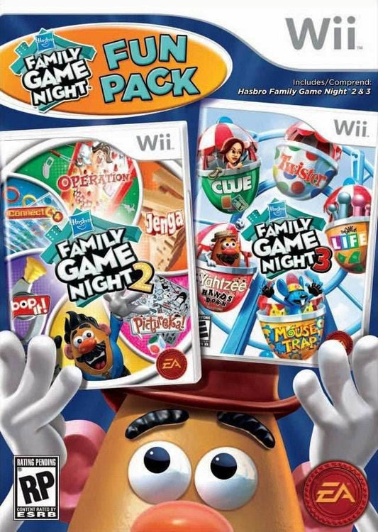 Hasbro Family Game Night Fun Pack (Wii) - Game Manual Only