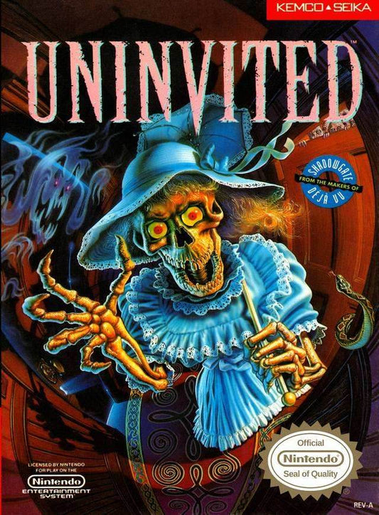 Uninvited (Nintendo NES) - Game Manual Only