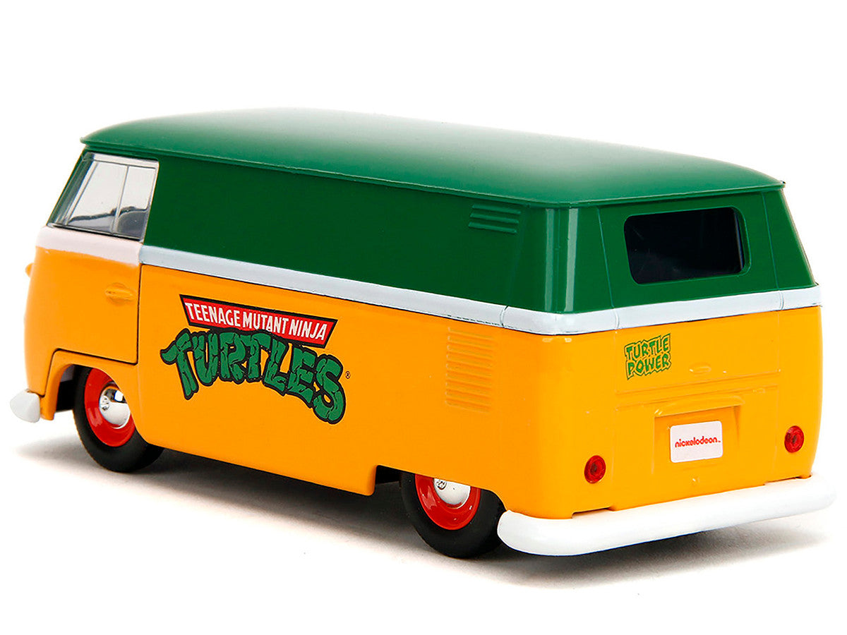 1961 Volkswagen Bus "Teenage Mutant Ninja Turtles" Green and Yellow with White Interior "Hollywood Rides" Series 1/32 Diecast Model Car by Jada