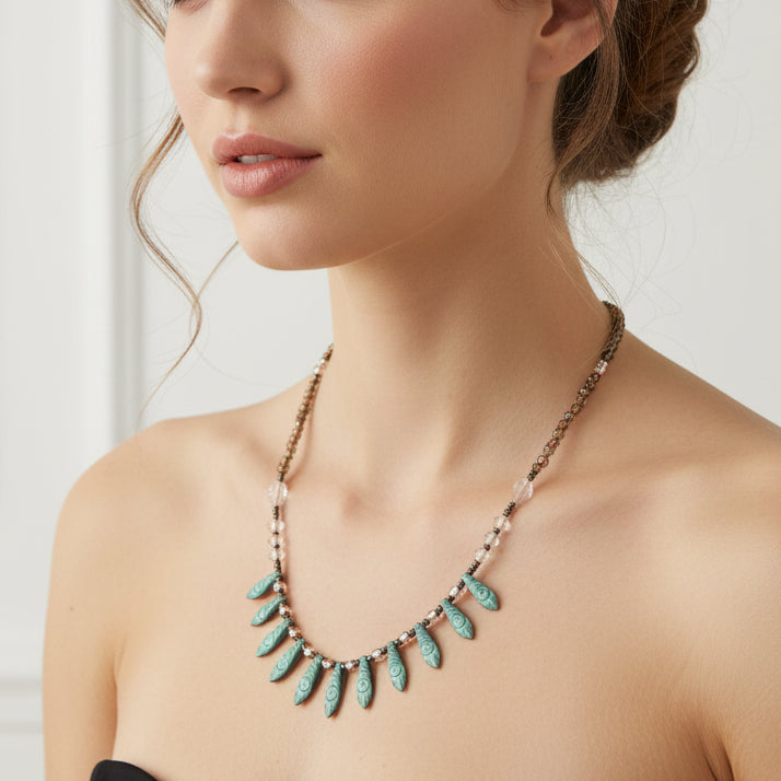 Irish Summer Crystal Necklace