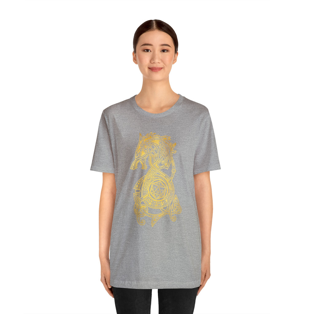 Golden Celtic Dice Dragon Shirt