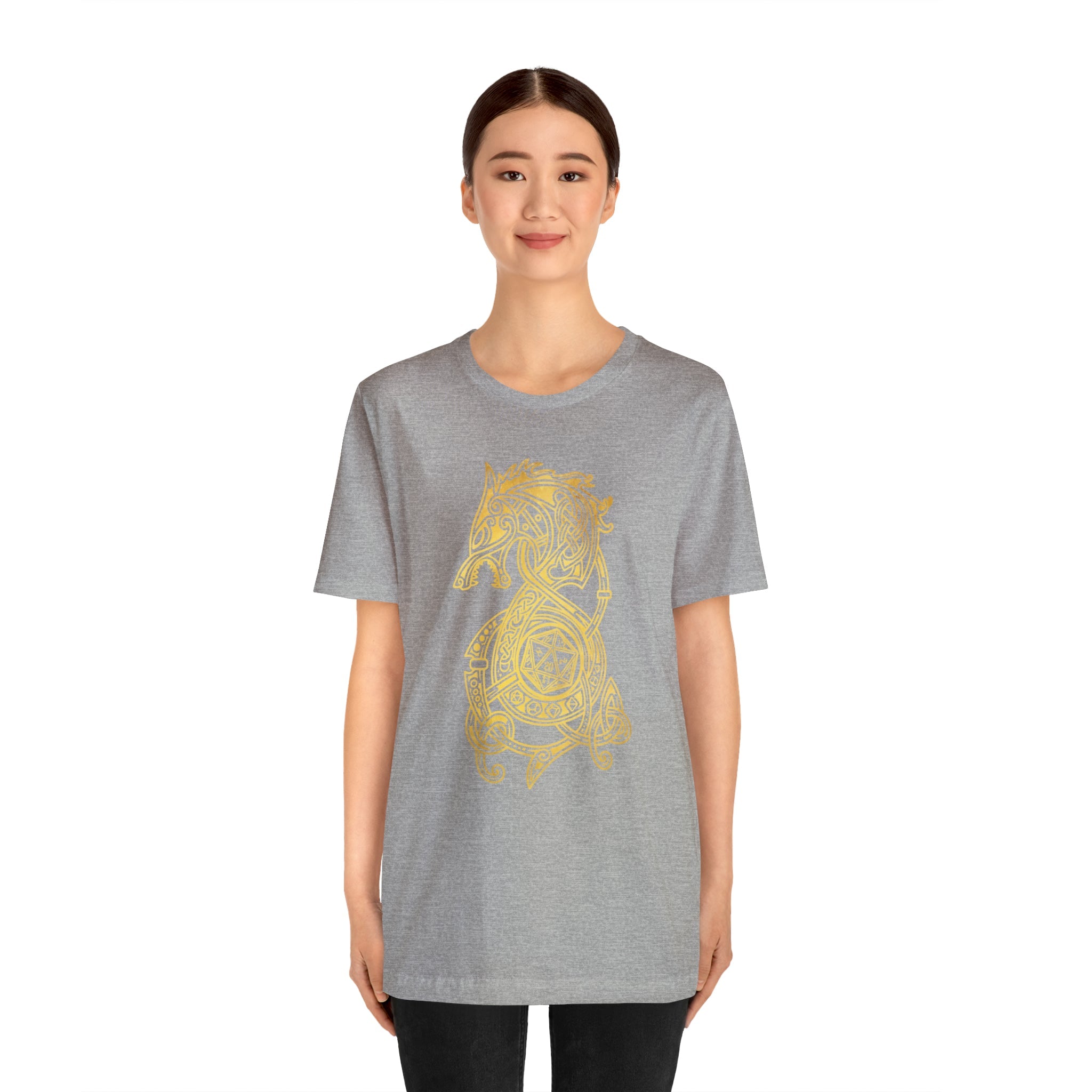 Golden Celtic Dice Dragon Shirt