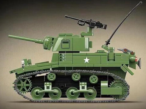 WWII - M3A1 - Stuart Light Tank - Mil-Blox