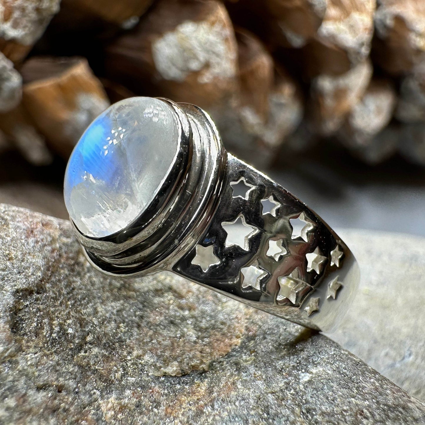 Sebille Silver Stars Ring - 5