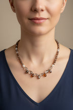 Autumn Whisper Crystal Necklace